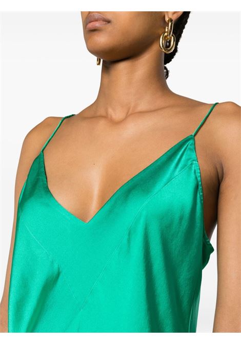 Top con spalline in verde smeraldo - donna FORTE FORTE | 120706076